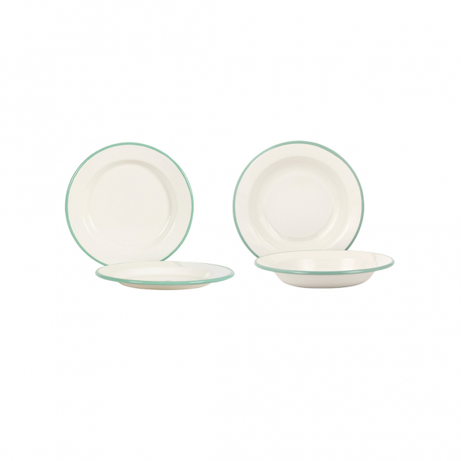 Tallrikspaket - 8 delar - Cream Lux